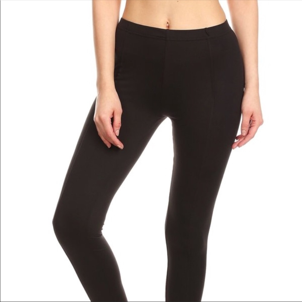 Black stirrup leggings - Picture 4 of 7